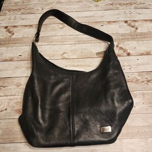 Wilsons Leather Pelle Studio Black Leather Shoulder Bag